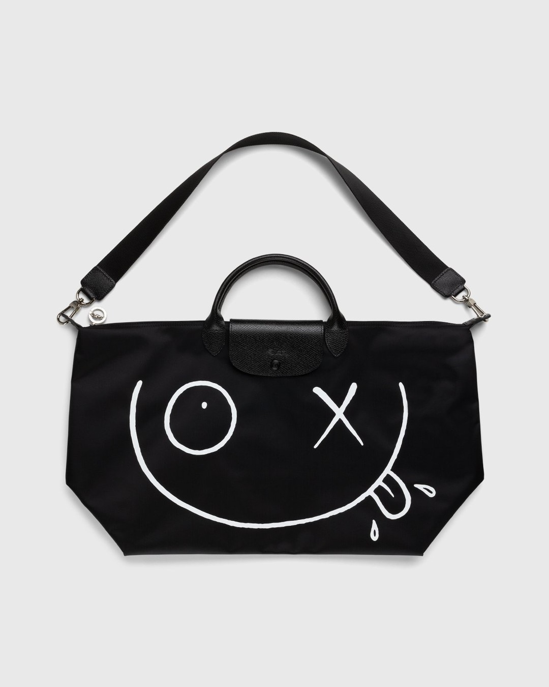 Longchamp x André Saraiva – Le Pliage André Travel Bag Black - Bags - Black - Image 1