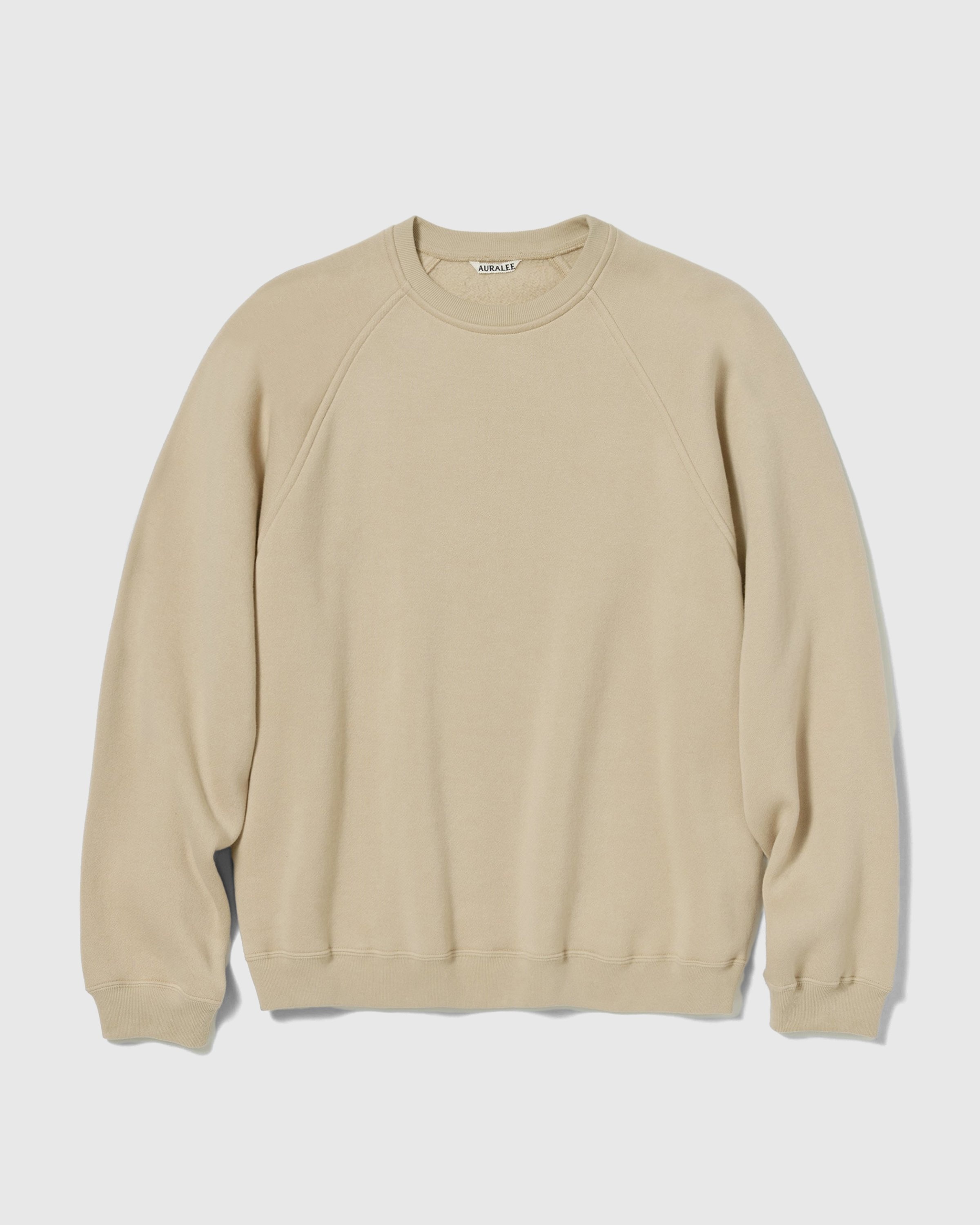 Auralee – Fluffy Sweat Beige | Highsnobiety Shop