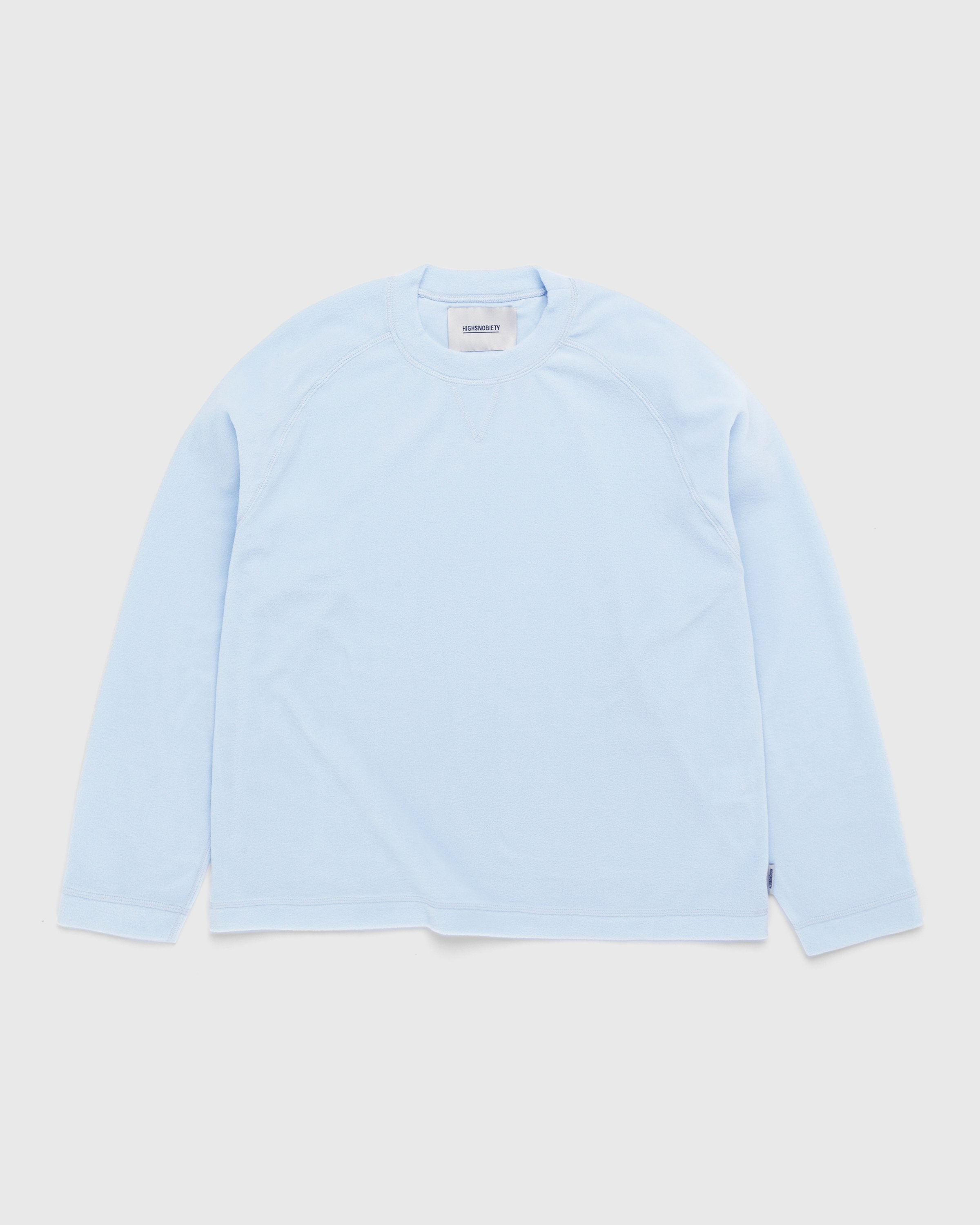 Highsnobiety – Polar Fleece Raglan Sweater Baby Blue - Fleece - Blue - Image 1