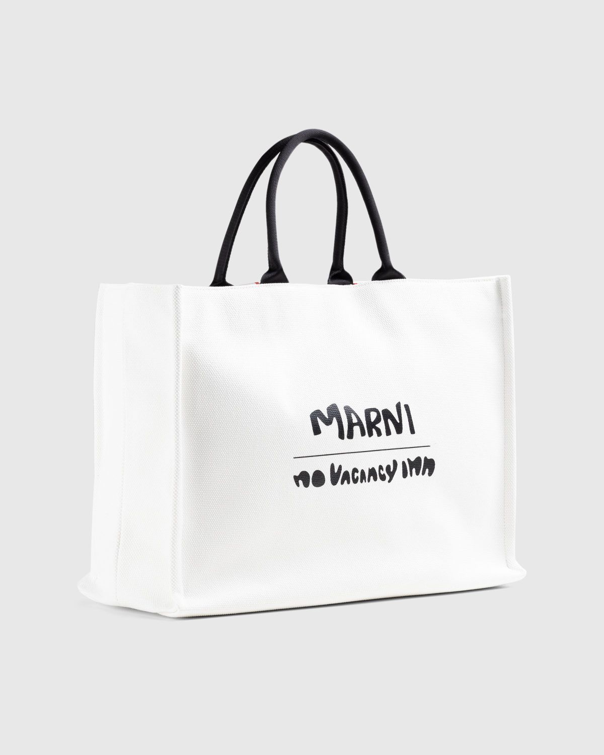 Marni x No Vacancy Inn – Bey Tote Bag Shell/Black - Bags - White - Image 3