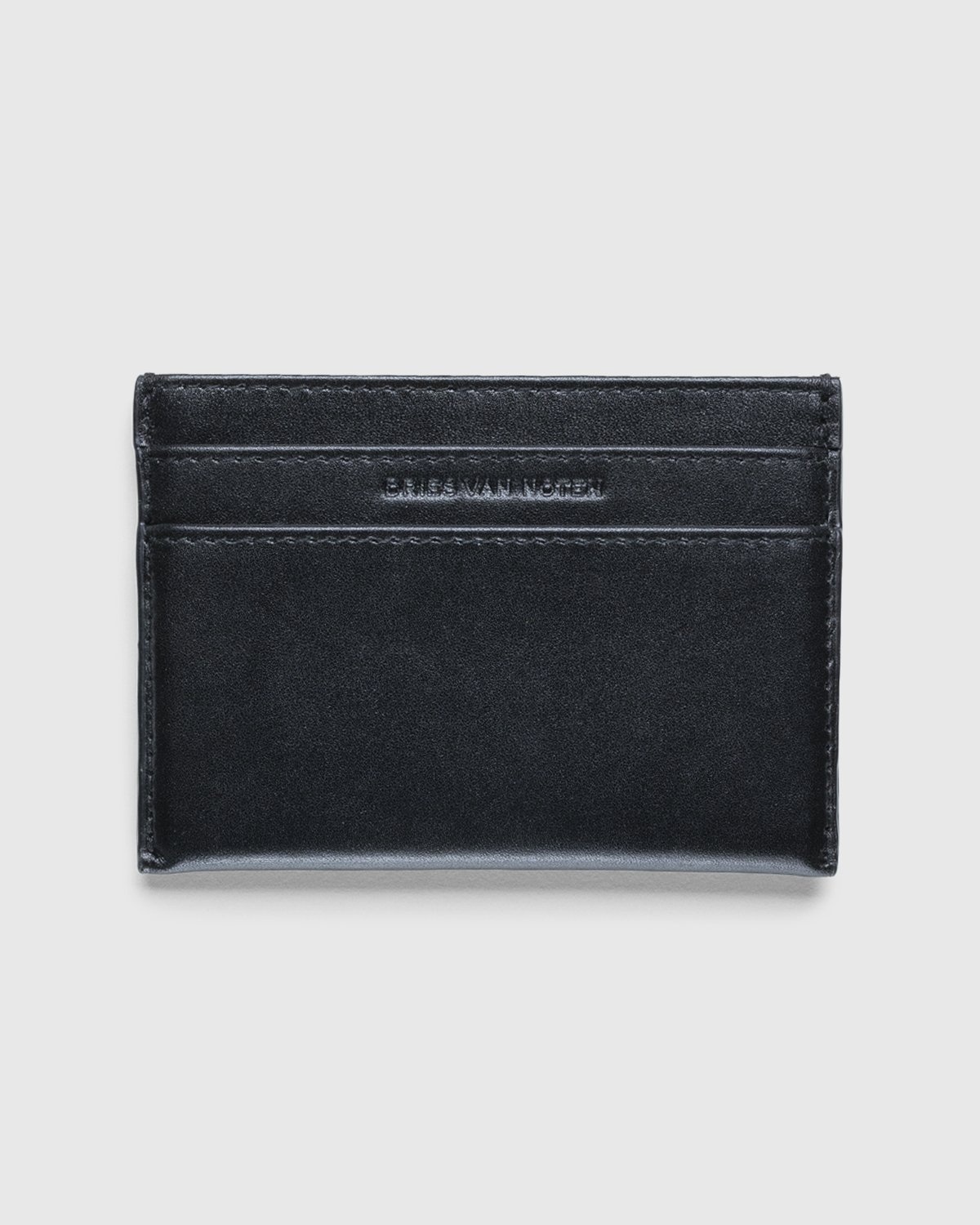 Dries van Noten – Leather Card Holder Black - Wallets - Black - Image 1
