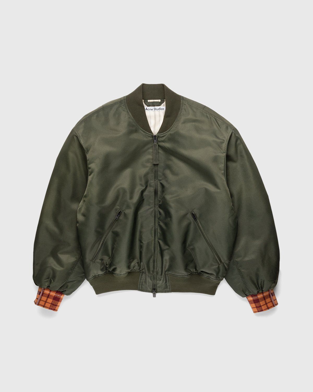 Acne Studios Selo Bomber Jacket Olive Khaki Green Small (46) survey.khl.ru