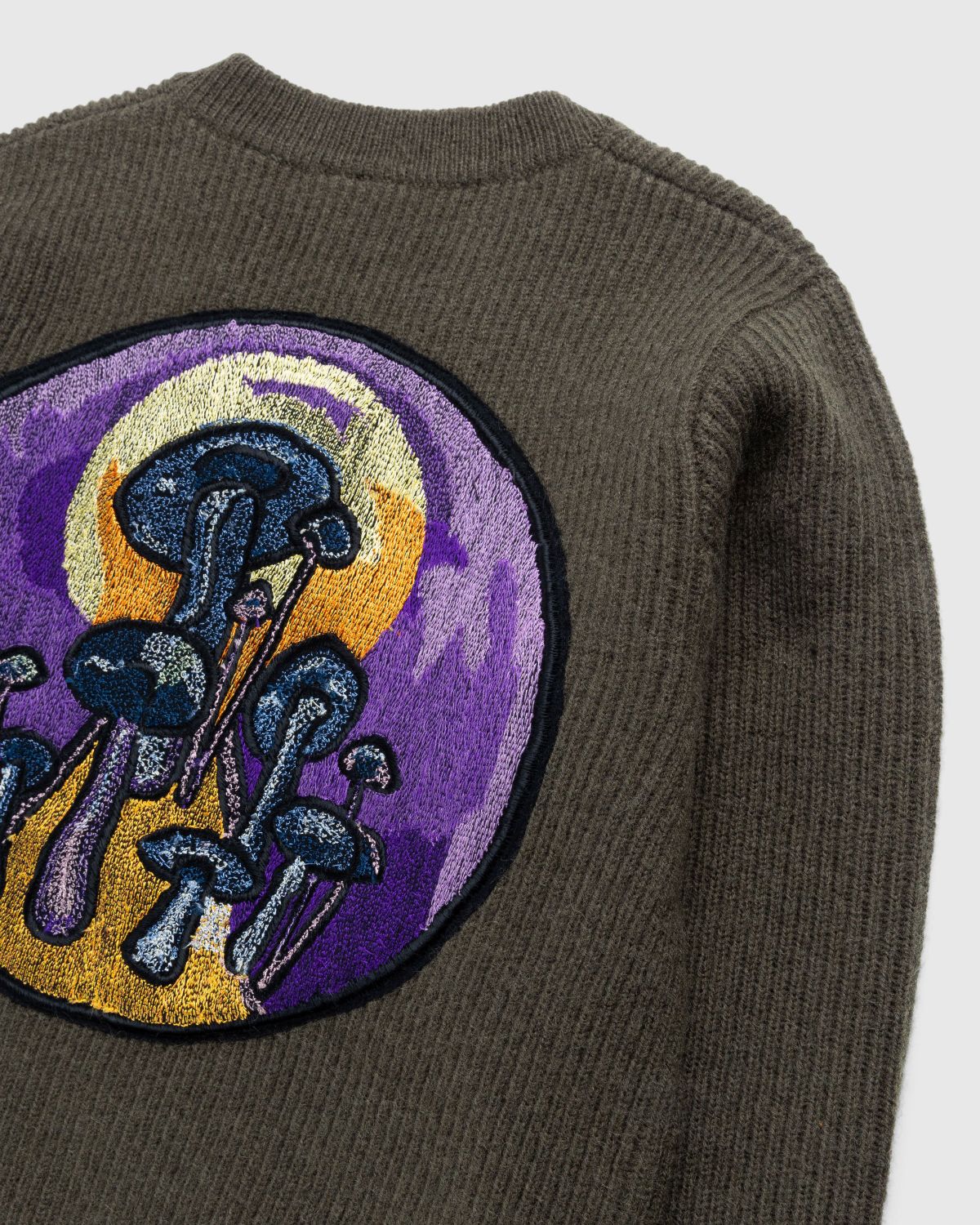 Stüssy x Dries van Noten – Badge Sweater - Knitwear - Brown - Image 3