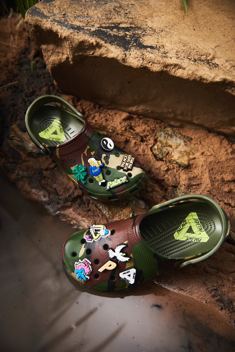 Palace Skateboards x Crocs Camo Clog Collab, Holiday Drop
