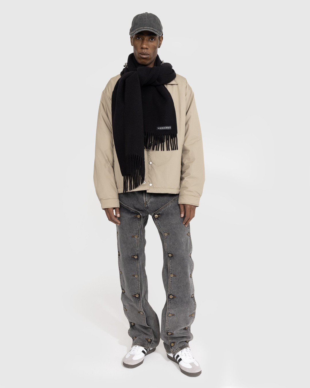 Y/Project – Chain Scarf Black/Silver - Scarves - Black - Image 3