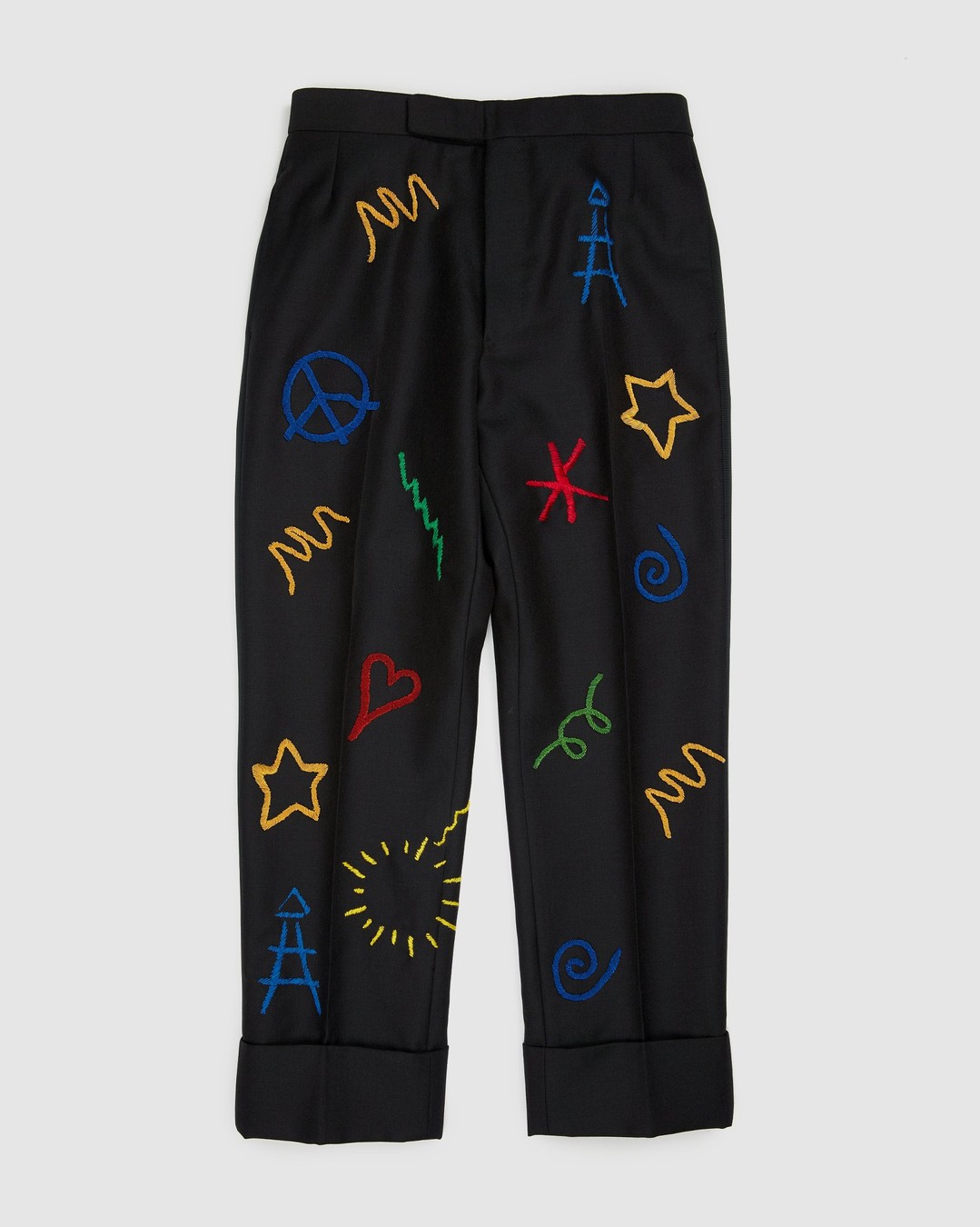 Colette Mon Amour x Thom Browne – Black Embroidered Tux Suit - Suits - Grey - Image 5