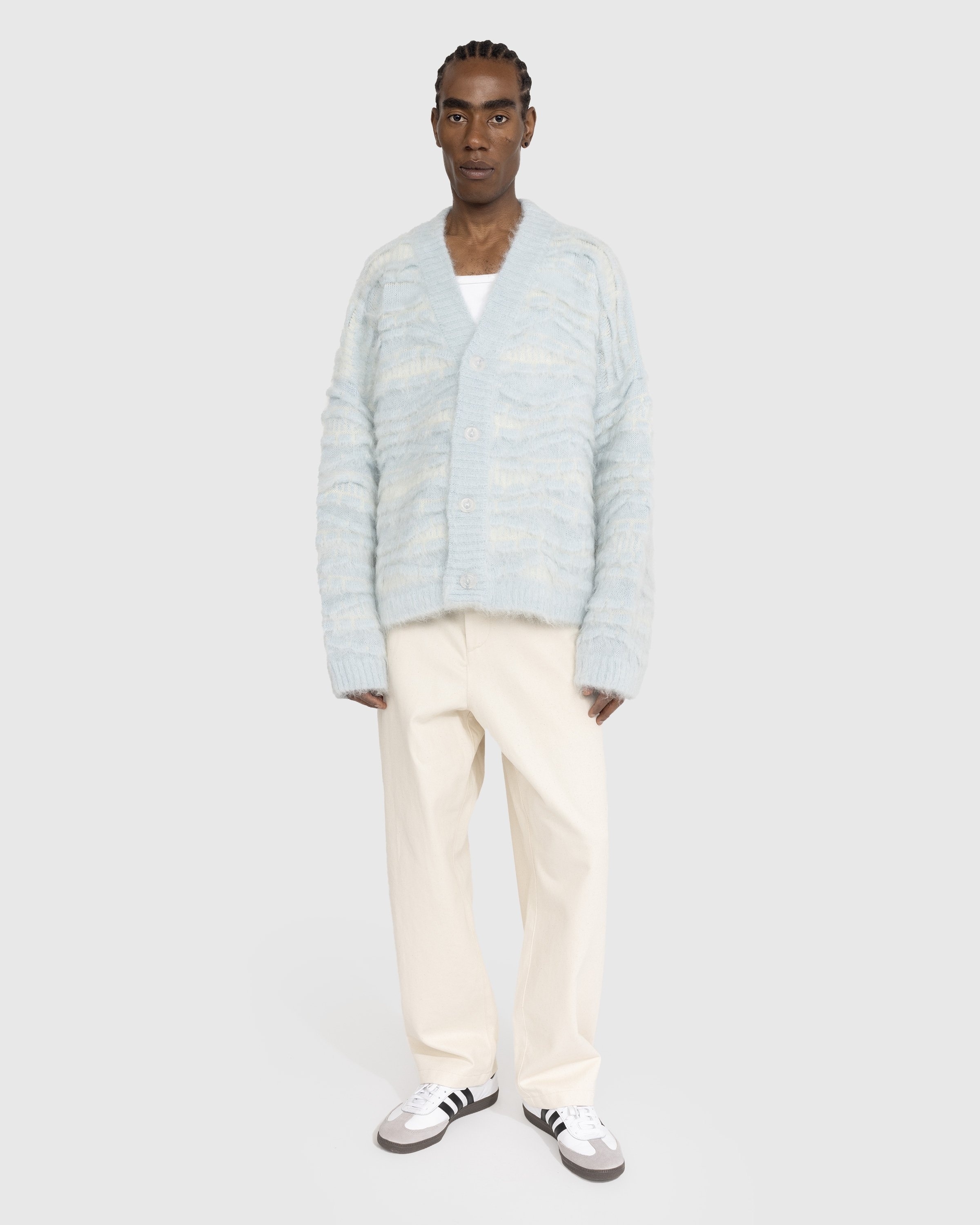 Bonsai – Oversized Knit Cardigan Ice - Knitwear - Blue - Image 2