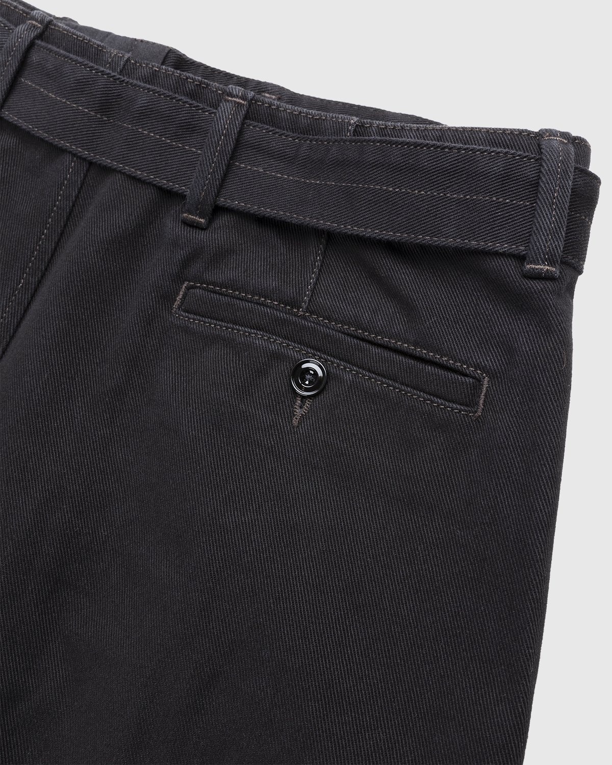 Lemaire – Rinsed Denim Twisted Pants Black - Pants - Black - Image 3