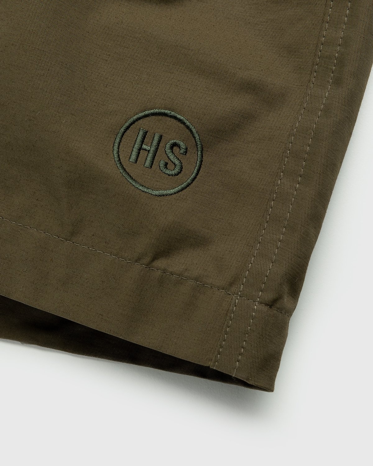 Highsnobiety – Cotton Nylon Water Short Olive - Shorts - Green - Image 5