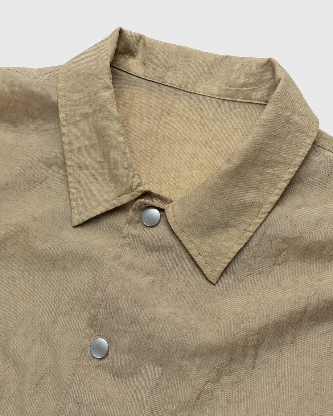 Highsnobiety – Stonewashed Nylon Coach Jacket Gold - Outerwear - Yellow - Image 3