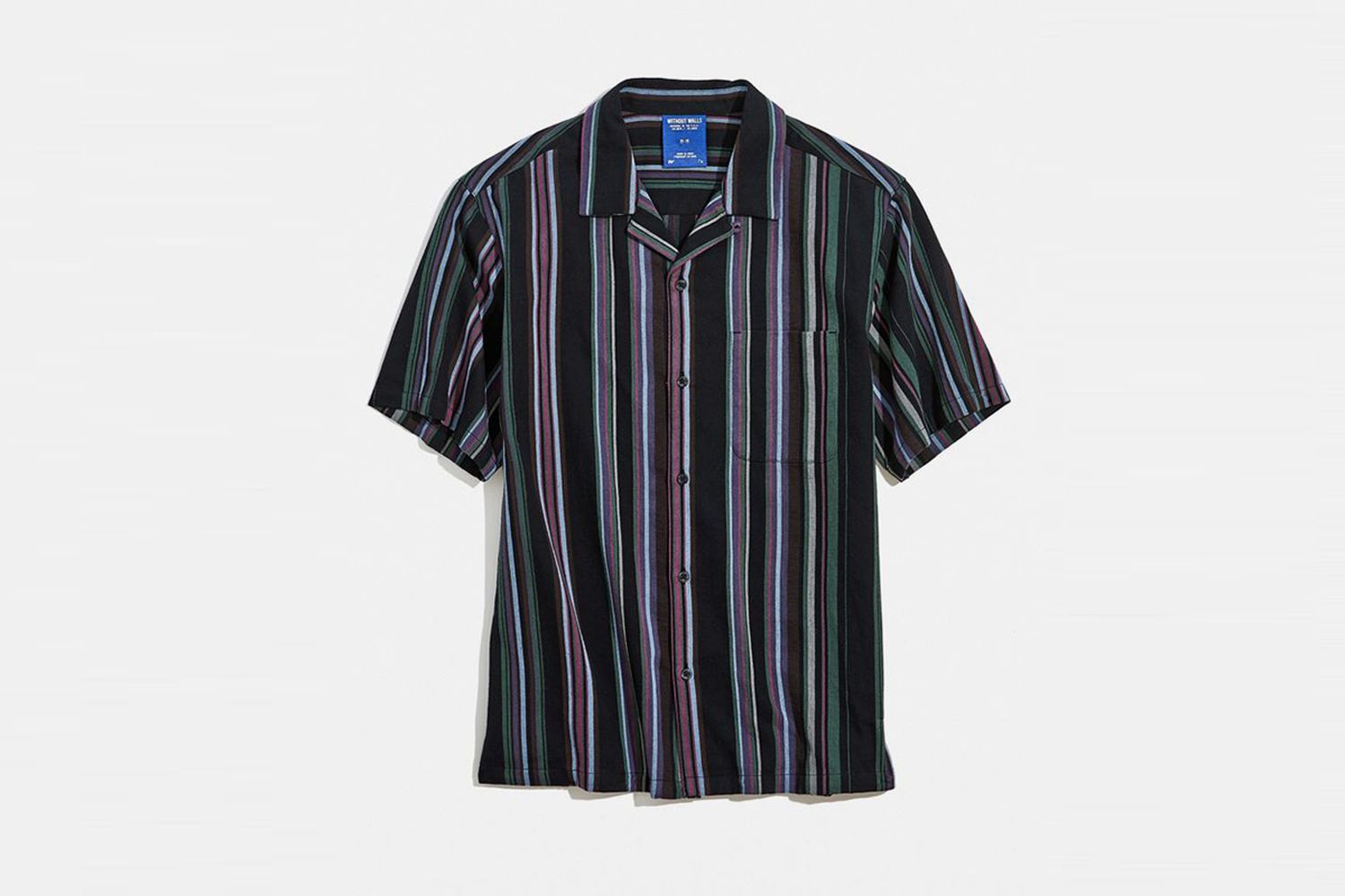 Patterned Stripe Short Sleeve Shirt