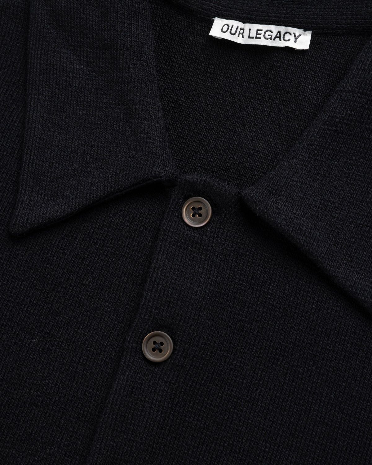 Our Legacy – Ile Piquet Black Pseudo Knit - Knitwear - Black - Image 7