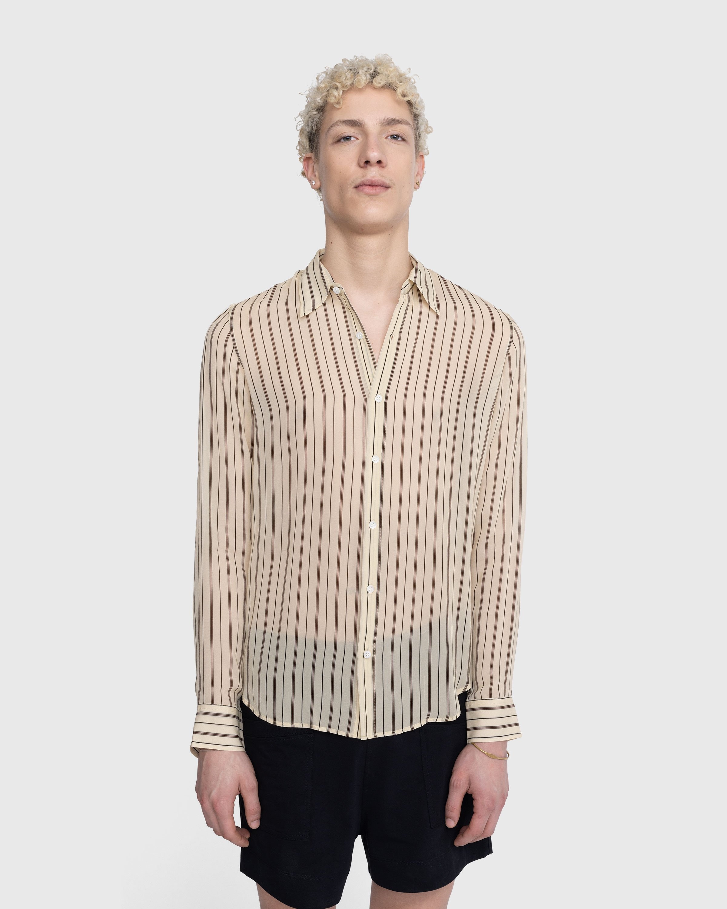 Dries van Noten – Celdon Shirt Ecru - Longsleeve Shirts - Beige - Image 2