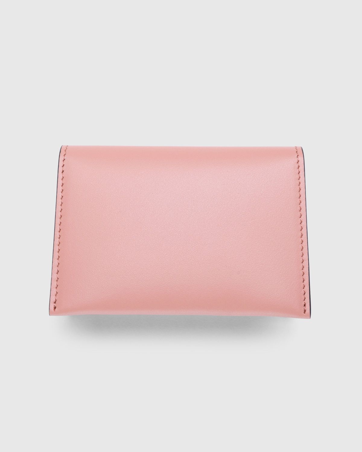 Acne Studios – Folded Leather Card Holder Salmon Pink - Wallets - Pink - Image 3