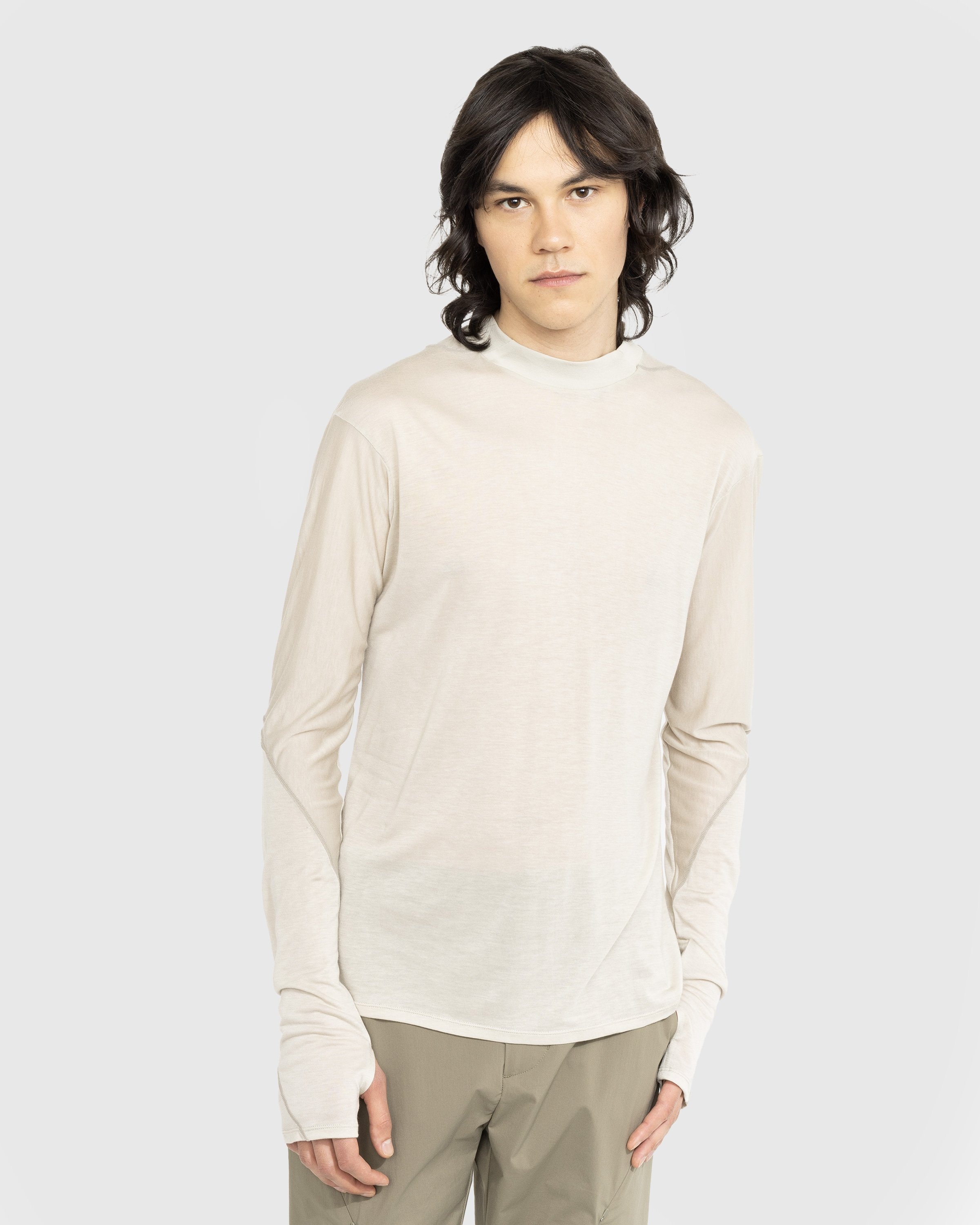 Post Archive Faction (PAF) – 5.0+ Longsleeve Right Oat - Longsleeves - Beige - Image 2