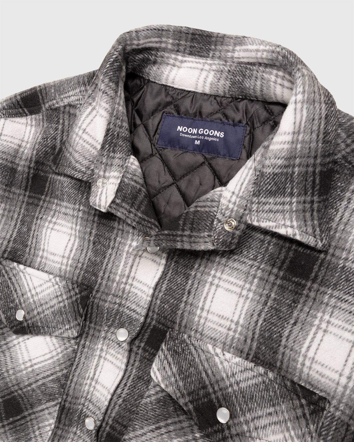 Noon Goons – Tahoe Quilted Flannel Grey - Outerwear - Grey - Image 3