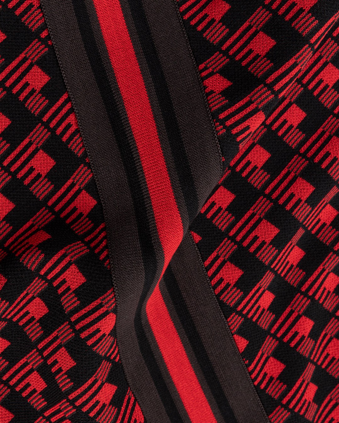 Adidas x Wales Bonner – WB Knit Vest Scarlet/Black - Gilets - Red - Image 5