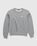 Acne Studios – Organic Cotton Crewneck Sweatshirt Light Grey Melange - Sweatshirts - Grey - Image 1