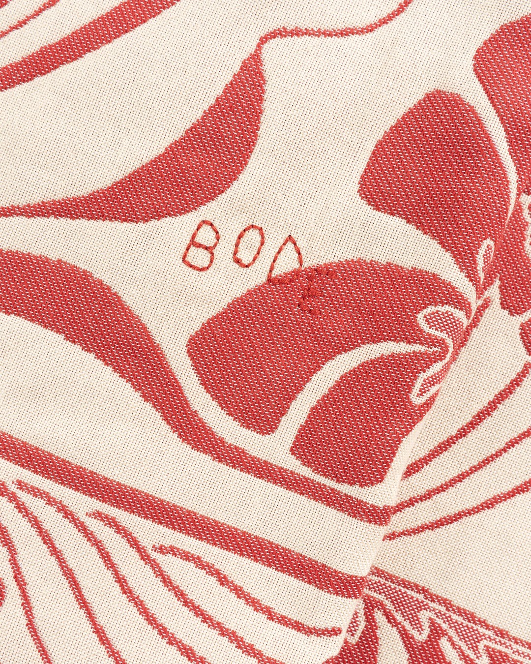 Bode – Nouveau Monstera Overshirt Red - Shirts - Red - Image 7
