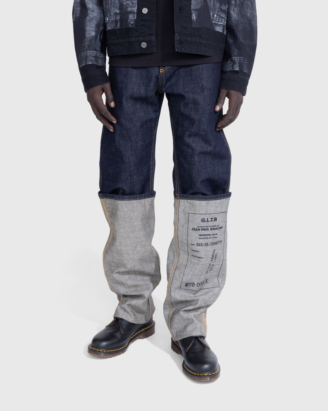 Jean Paul Gaultier – Jean Printed With 325 Indigo - Pants - Blue - Image 2
