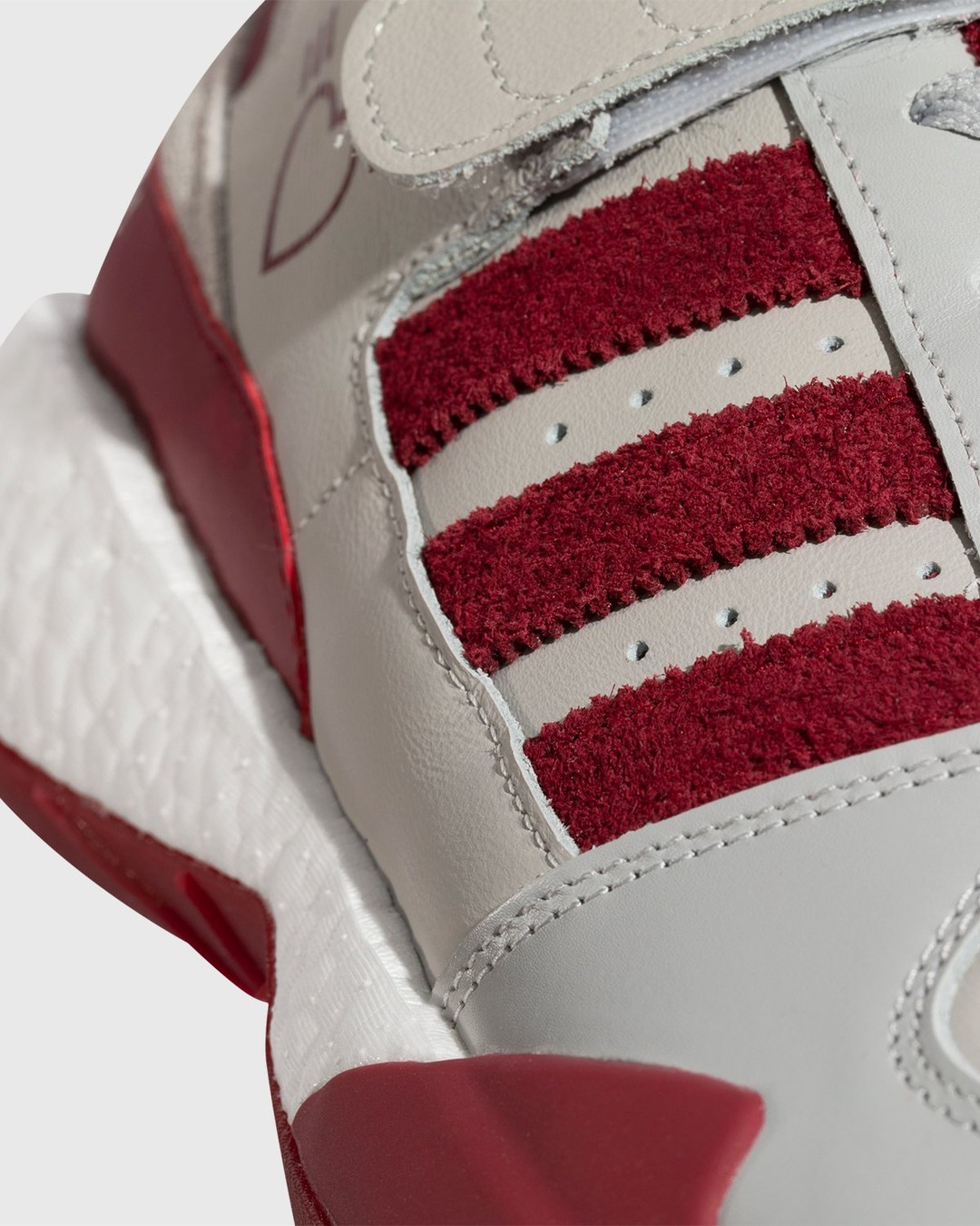 adidas Originals x Human Made – Forum Low Burgundy - Sneakers - Grey - Image 5