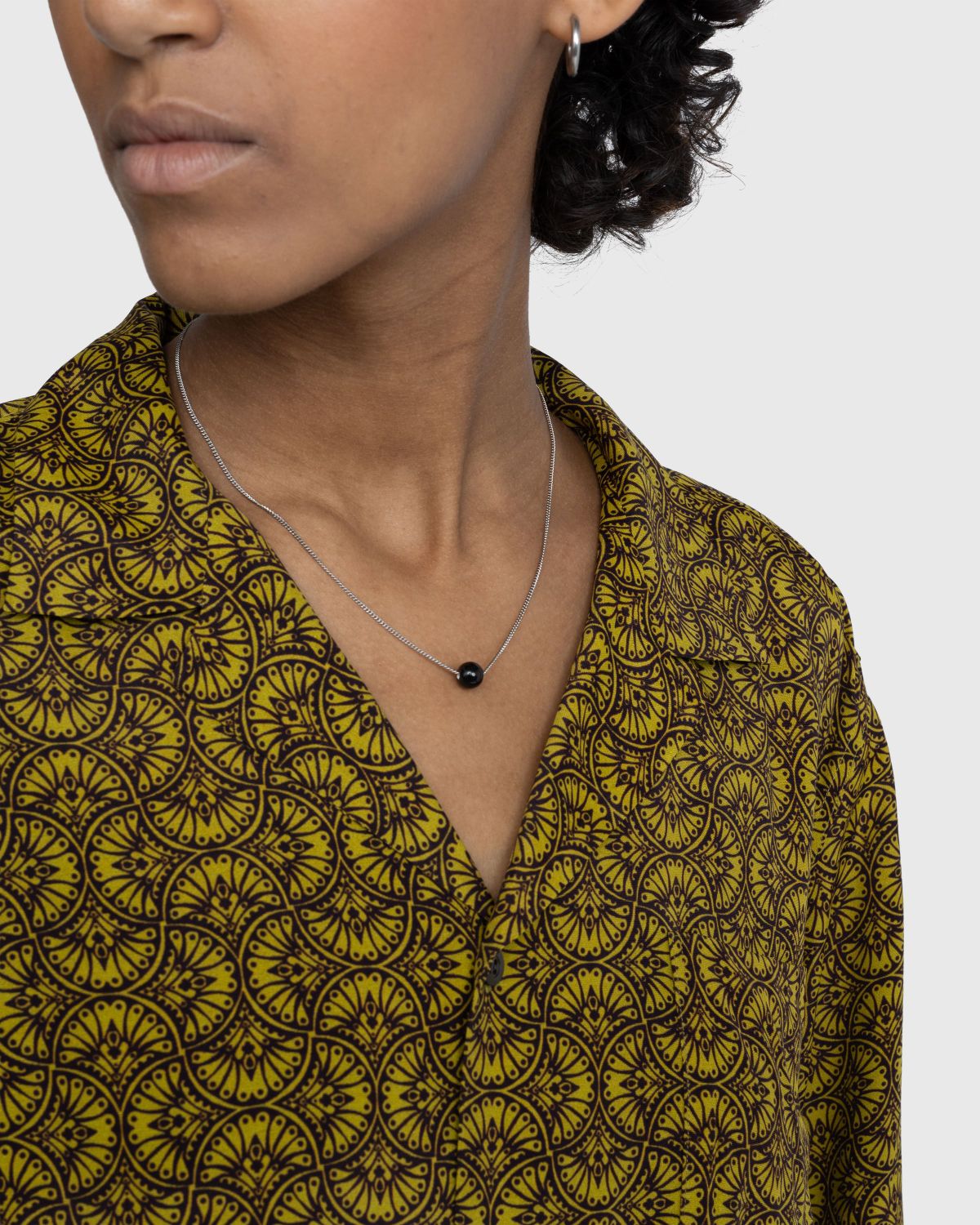 Dries van Noten – Ball Necklace Silver - Jewelry - Black - Image 3