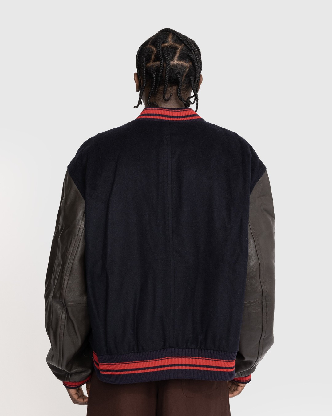Wales Bonner – Ascend Varsity Jacket - Outerwear - Brown - Image 3