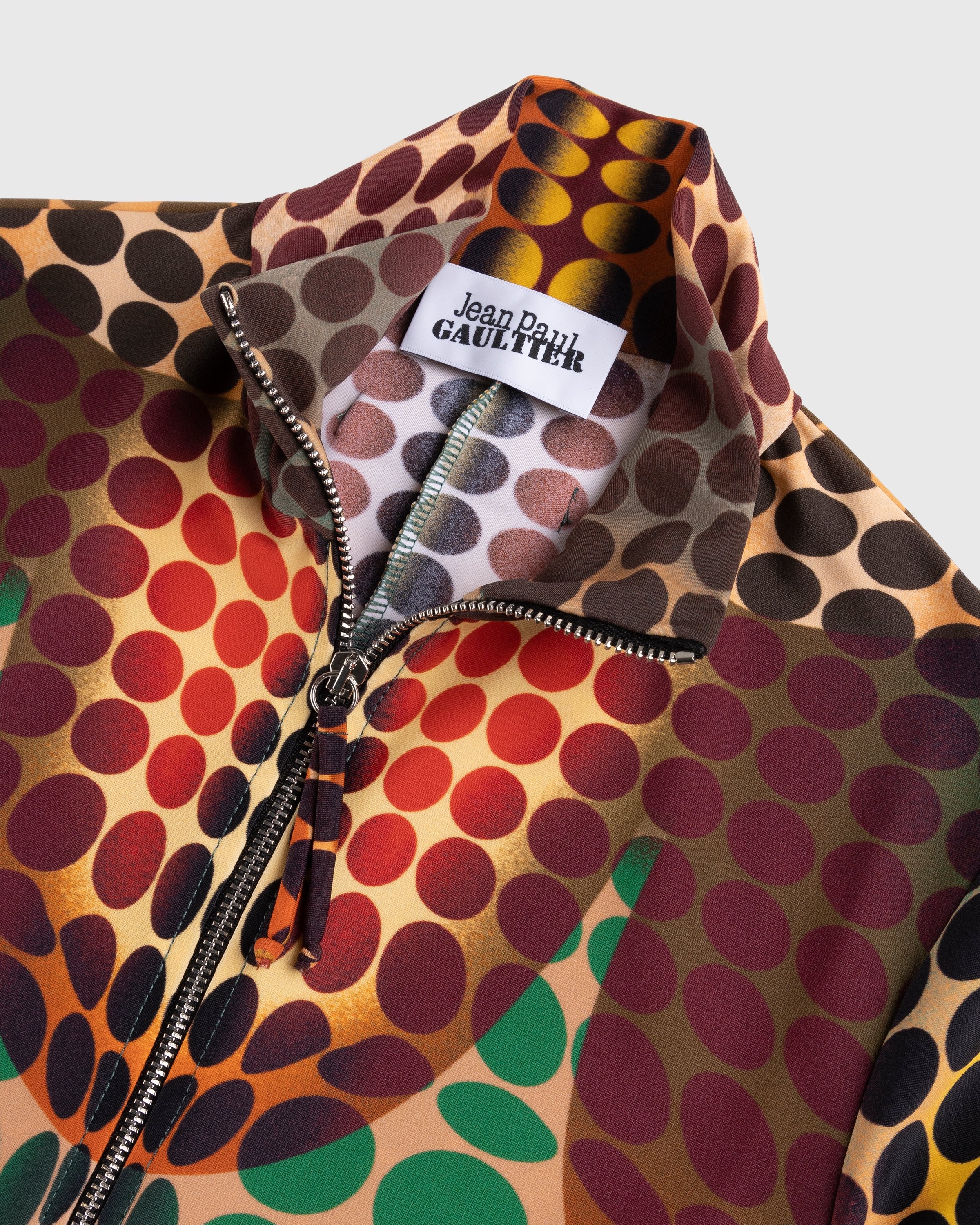 Jean Paul Gaultier – Zip High Neck Longsleeve Top Orange - Longsleeves - Orange - Image 3