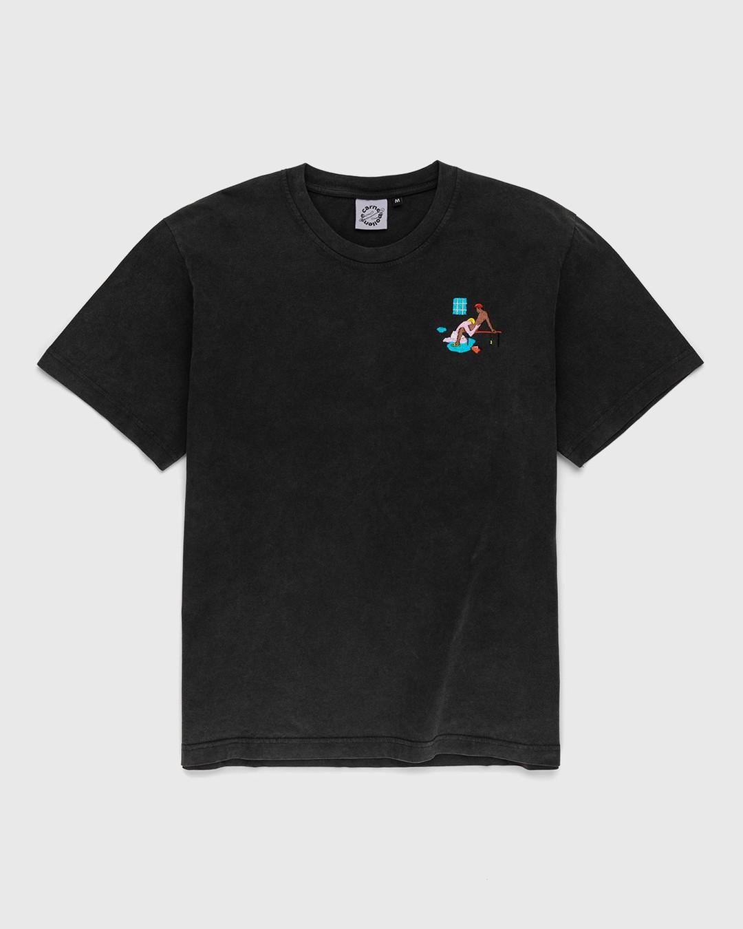 Carne Bollente – Deep Diving T-Shirt Washed Black - Tops - Black - Image 1