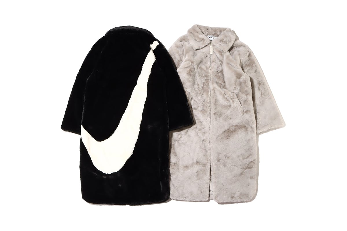 Nike's Fur Swoosh Jacket Gets the Longline