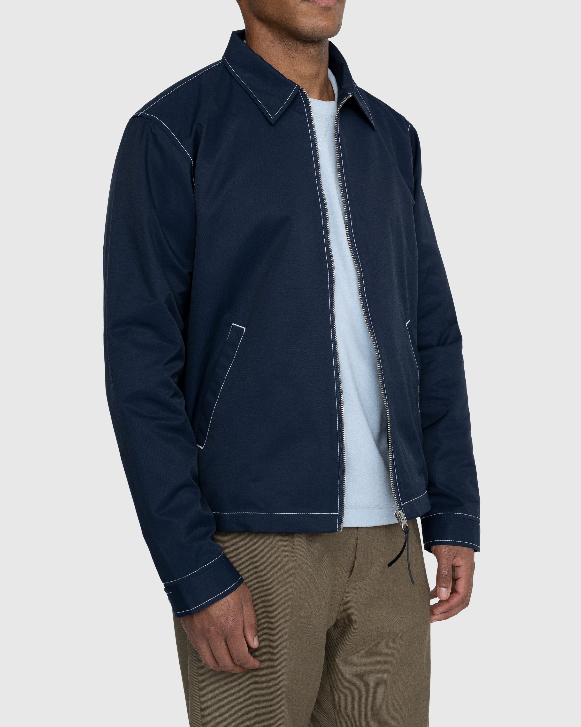 Highsnobiety – Brushed Nylon Jacket Navy - Outerwear - Blue - Image 3