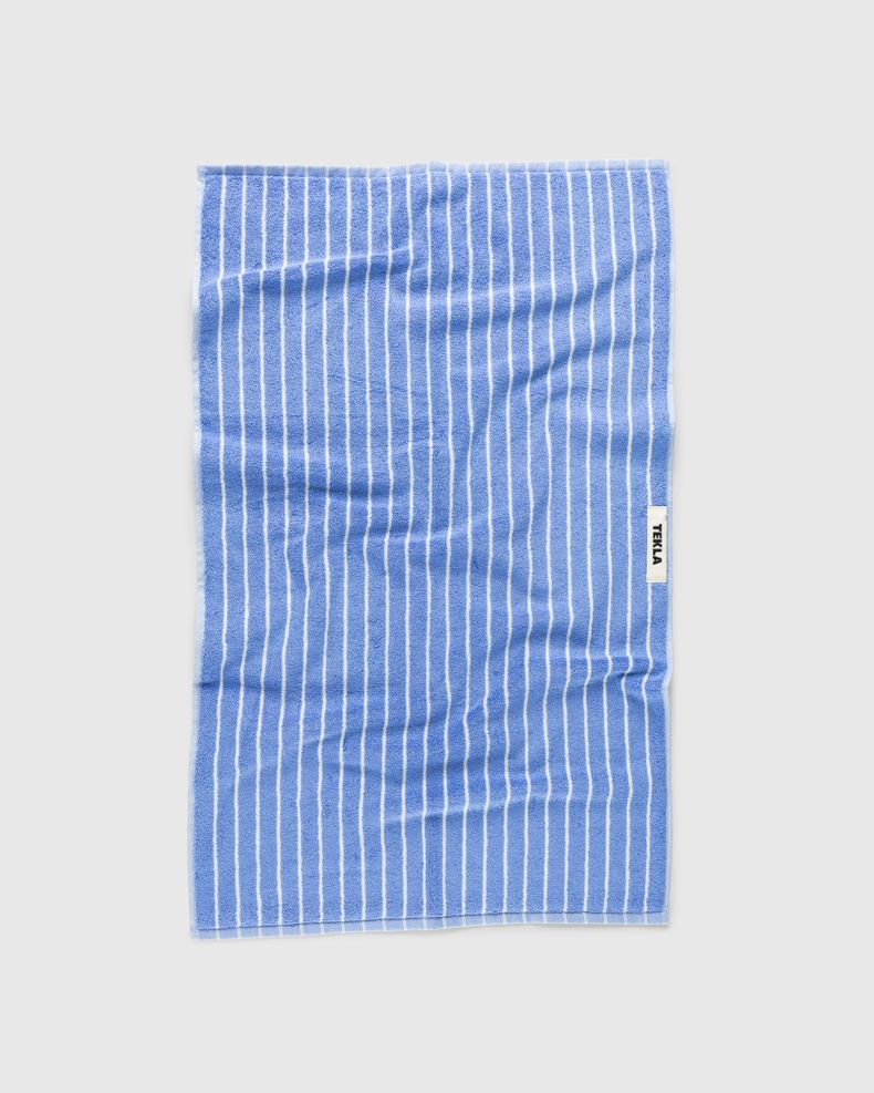 Hand Towel Clear Blue Stripes