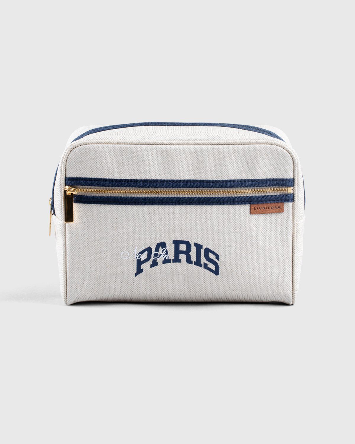 L/UNIFORM x Highsnobiety – Toiletry Bag - Cosmetic Cases - Beige - Image 1