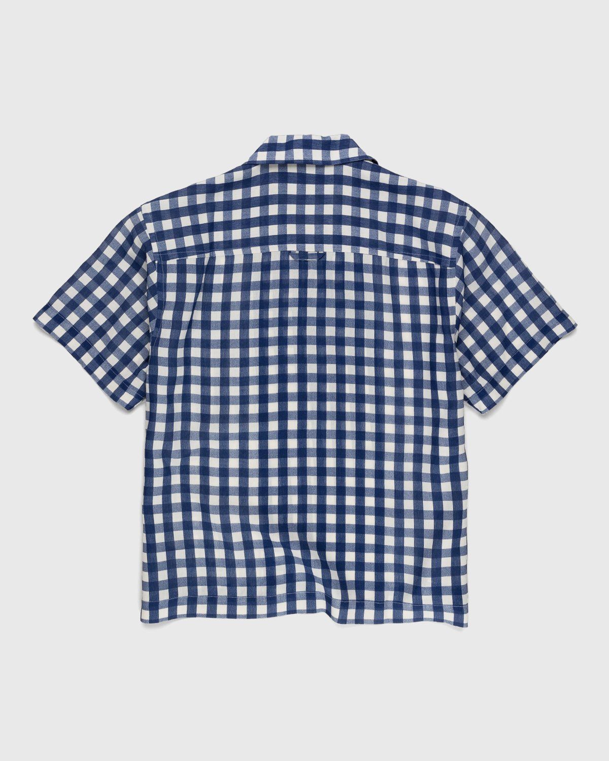 JACQUEMUS – La Chemise Jean Navy Checks - Shirts - Blue - Image 2