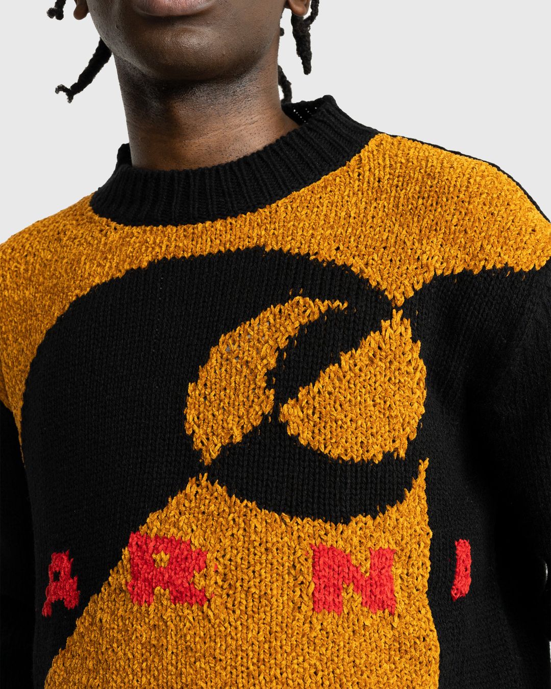 Marni x Carhartt WIP – Intarsia Logo Sweater Brown | Highsnobiety Shop