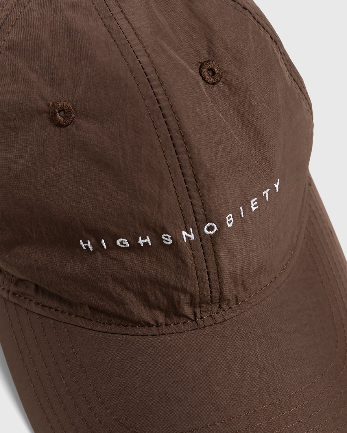 Highsnobiety – Nylon Ball Cap Dark Brown - Hats - Brown - Image 5