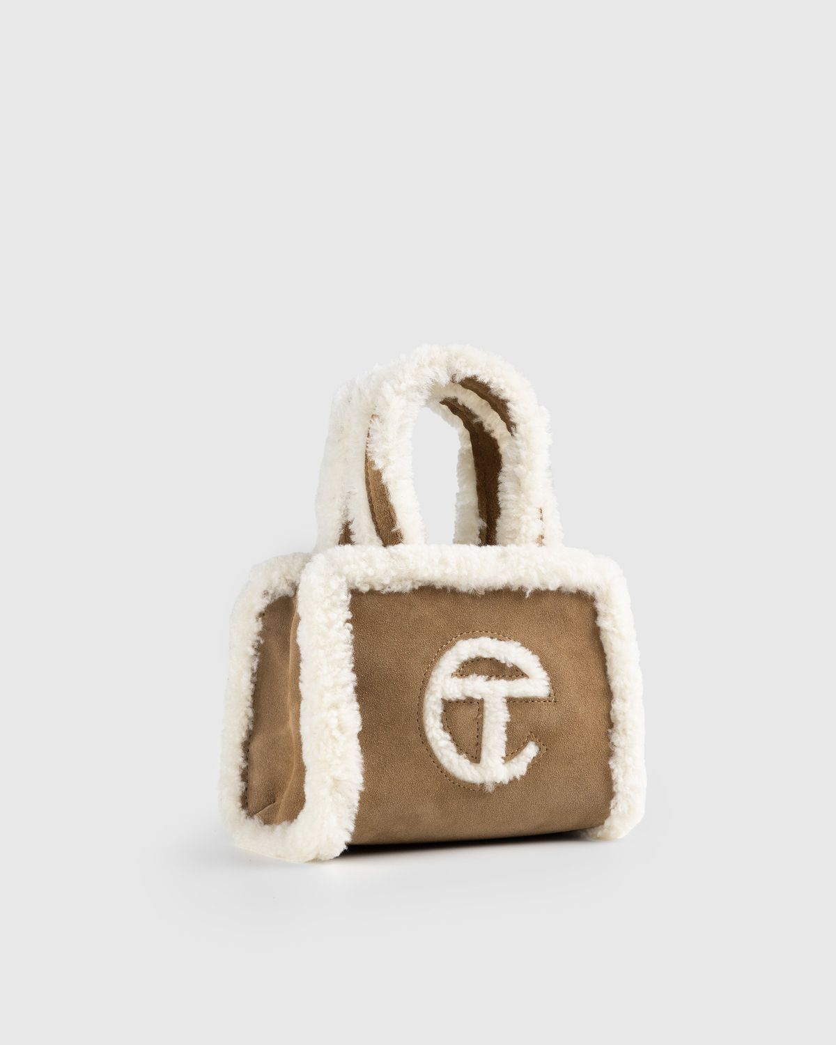 Ugg x Telfar – Suede Small Shopper Chestnut - Bags - Brown - Image 3
