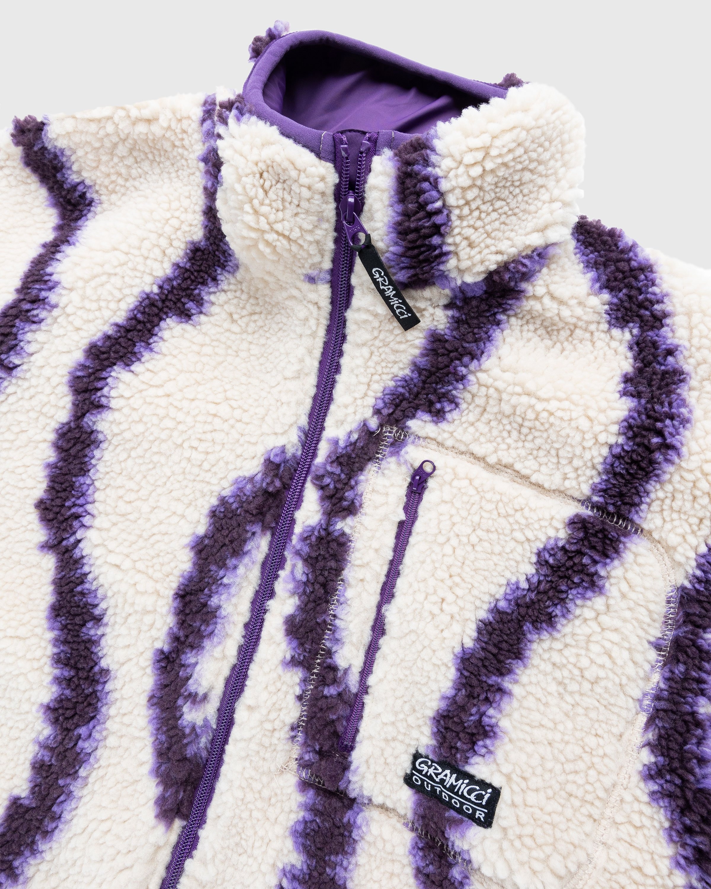 Gramicci – Sherpa Jacket Natural Swirl - Fleece - Beige - Image 5