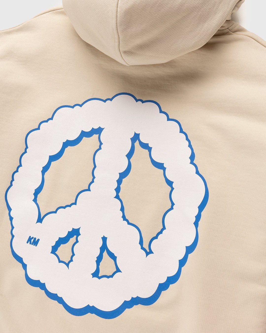 Keinemusik x Highsnobiety – Peace Logo Hoodie Eggshell - Hoodies - Beige - Image 3