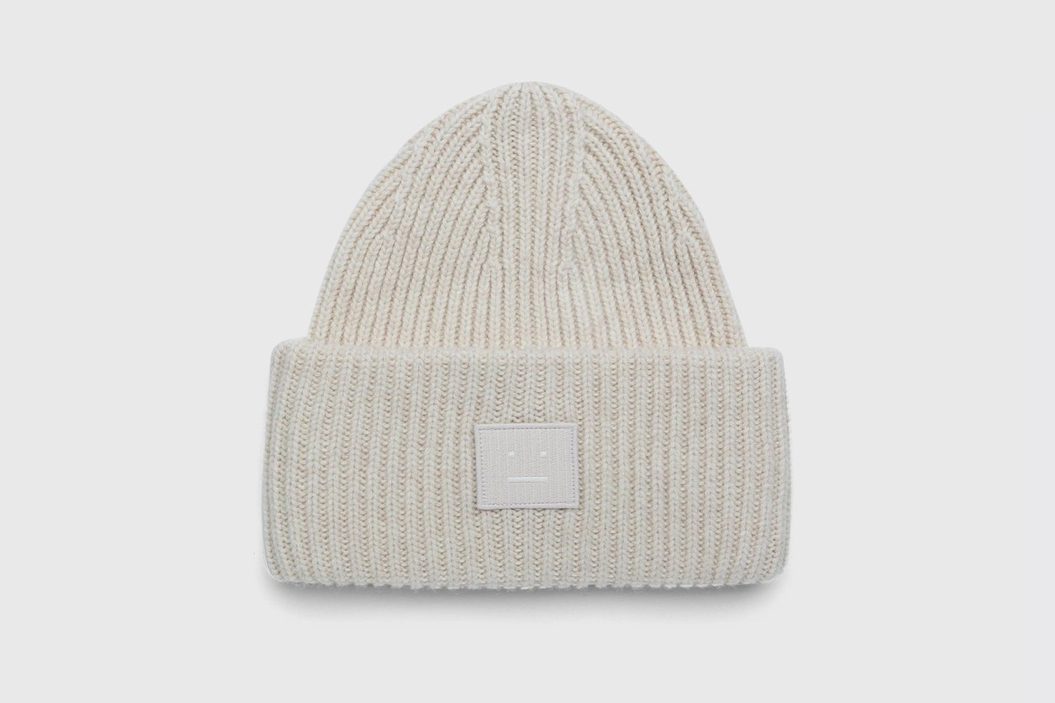 Knit Face Patch Beanie
