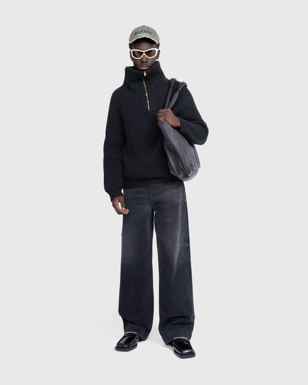 Martine Rose – Wide Leg Jean Cowboy Wash - Pants - Blue - Image 3