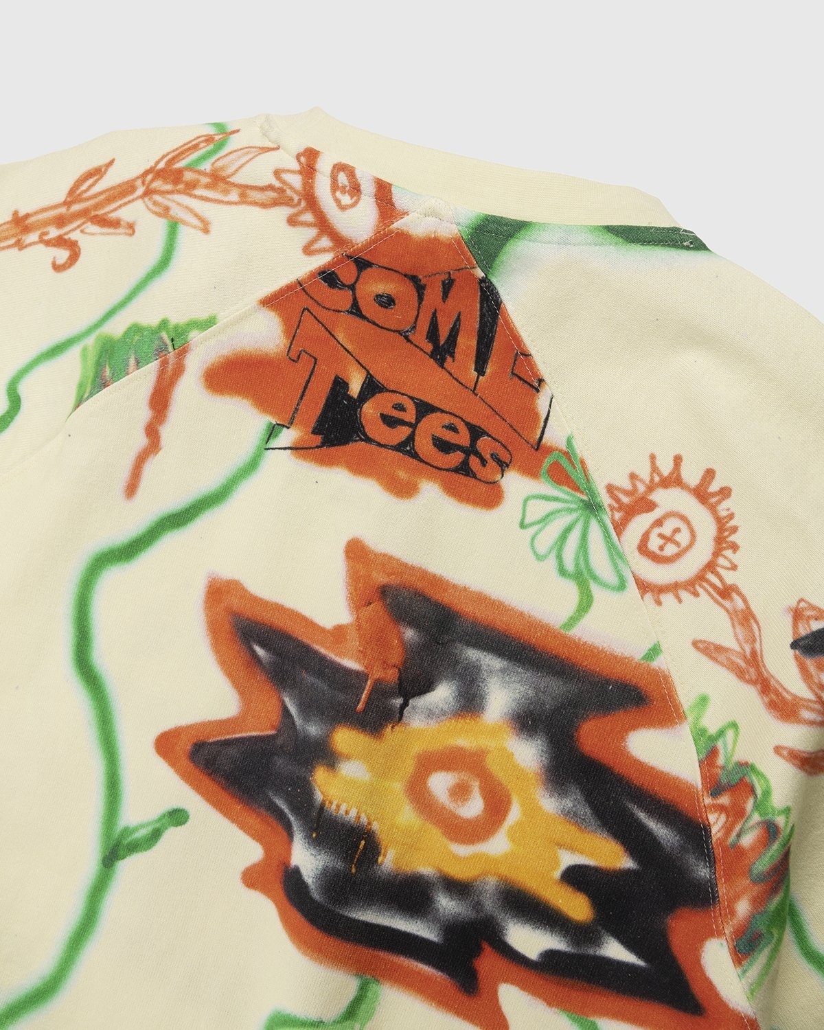 Converse x Come Tees – Floral Triangle Tee Bone - T-Shirts - Multi - Image 4