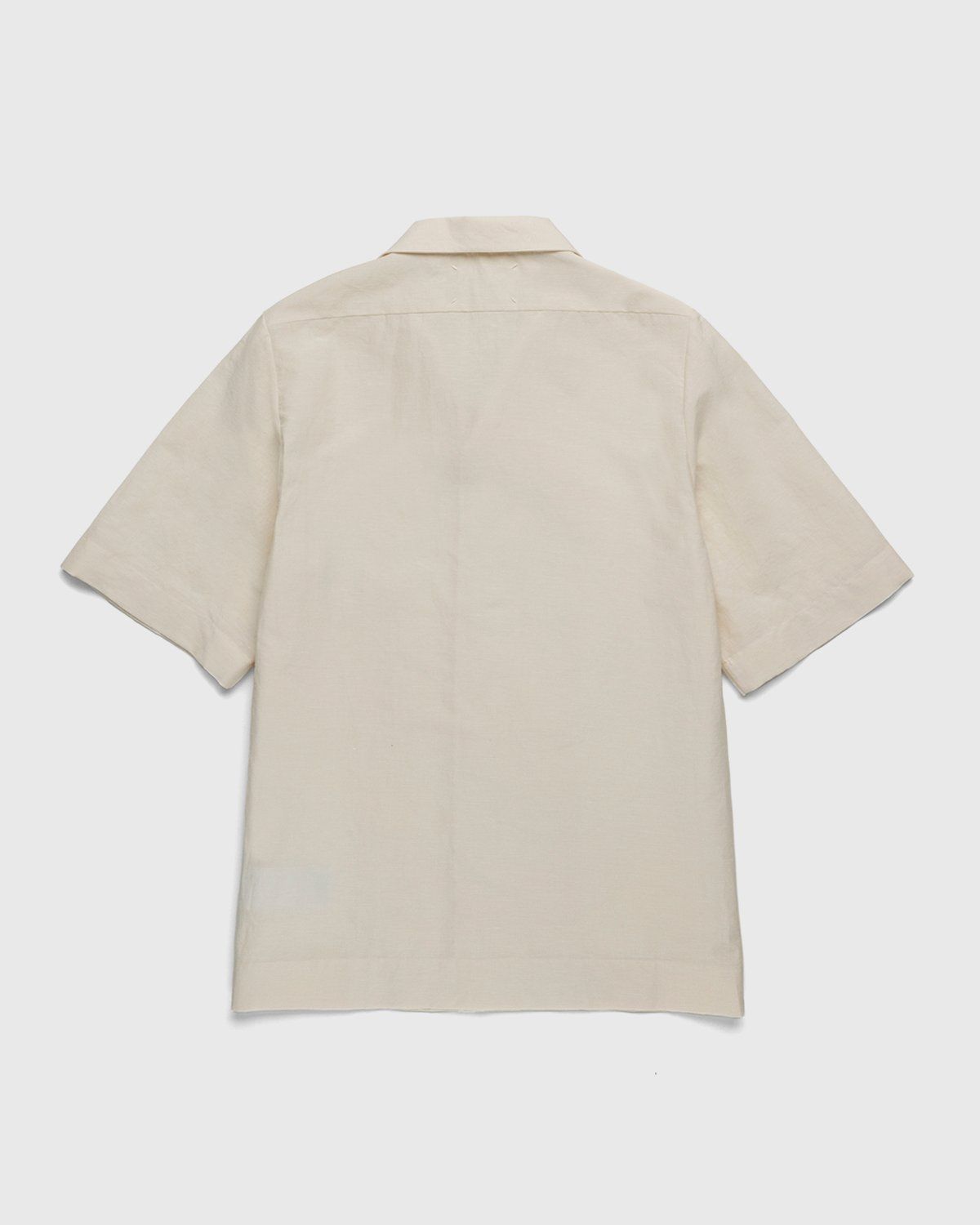 Maison Margiela – Ivory Button-Up Shirt Beige - Shortsleeve Shirts - White - Image 2
