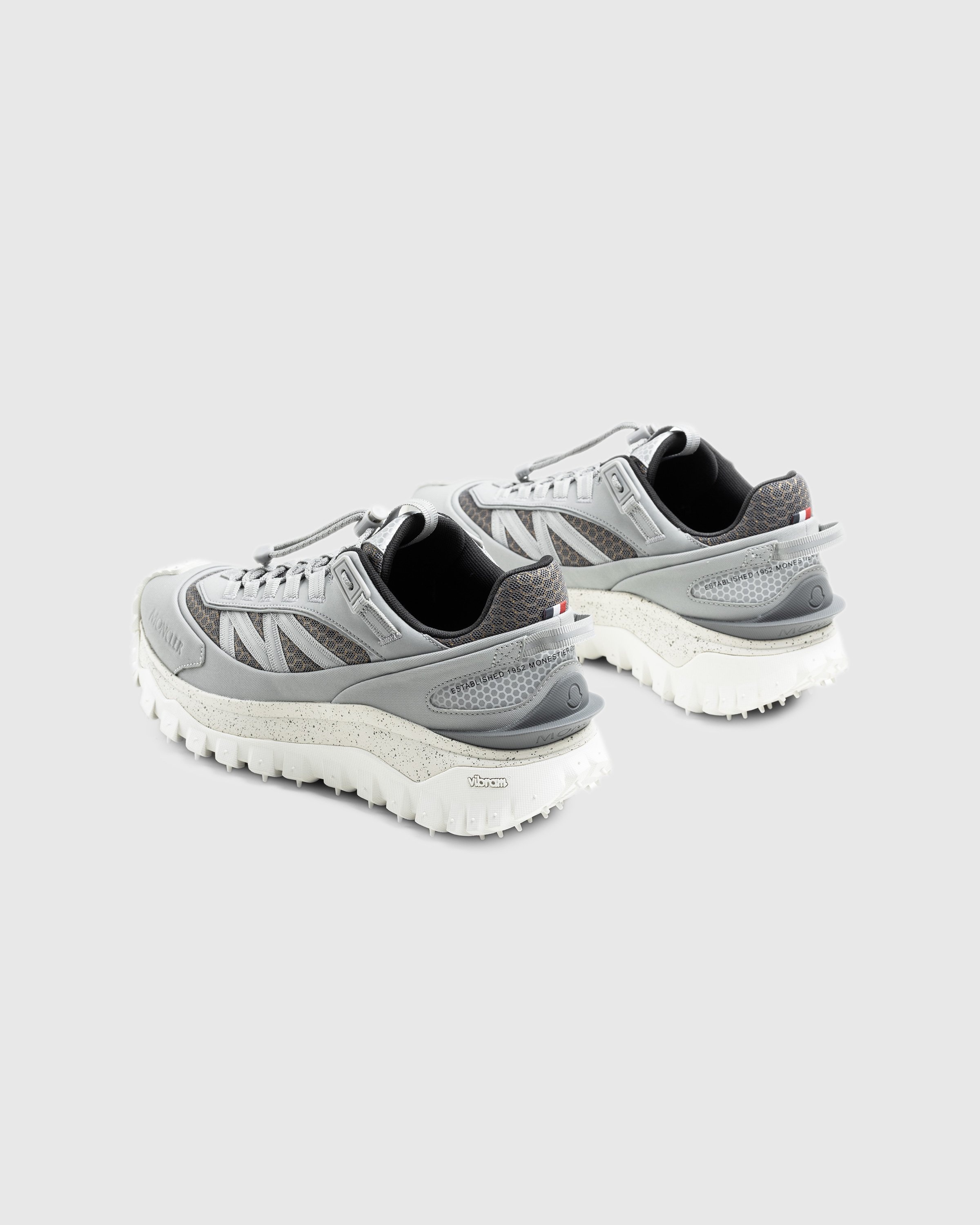 Moncler – Trailgrip Low Top Sneakers Grey - Sneakers - White - Image 4