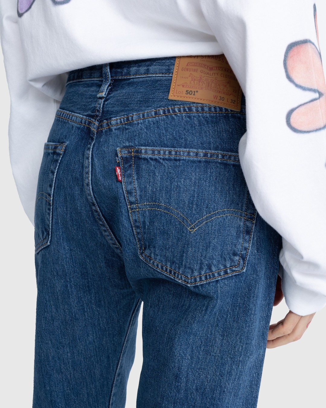 Blue 501 original fit hot sale jeans