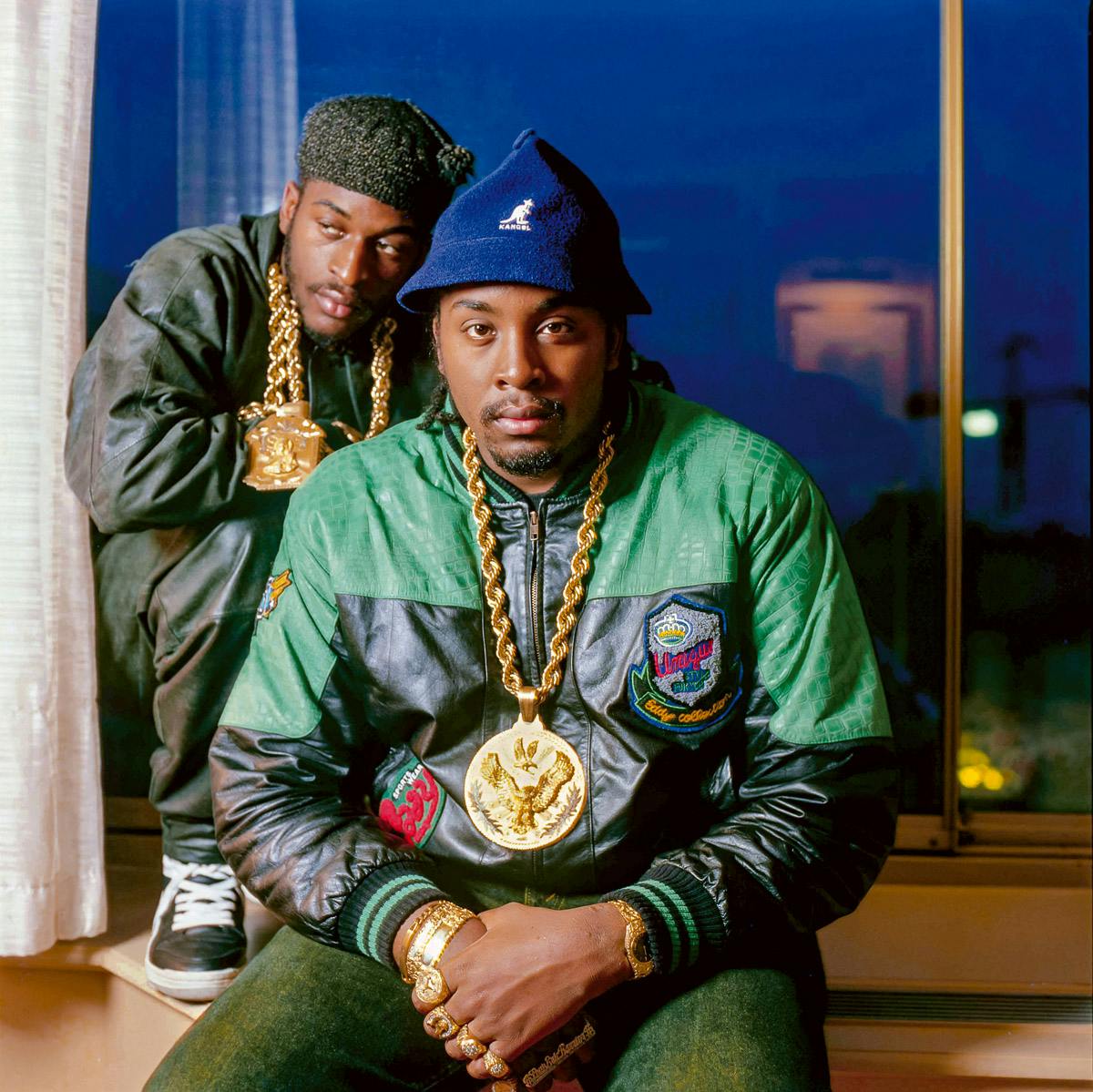 Eric B (r) &amp; Rakim (l) at the Kensington Hilton, London, UK 6 November 1987