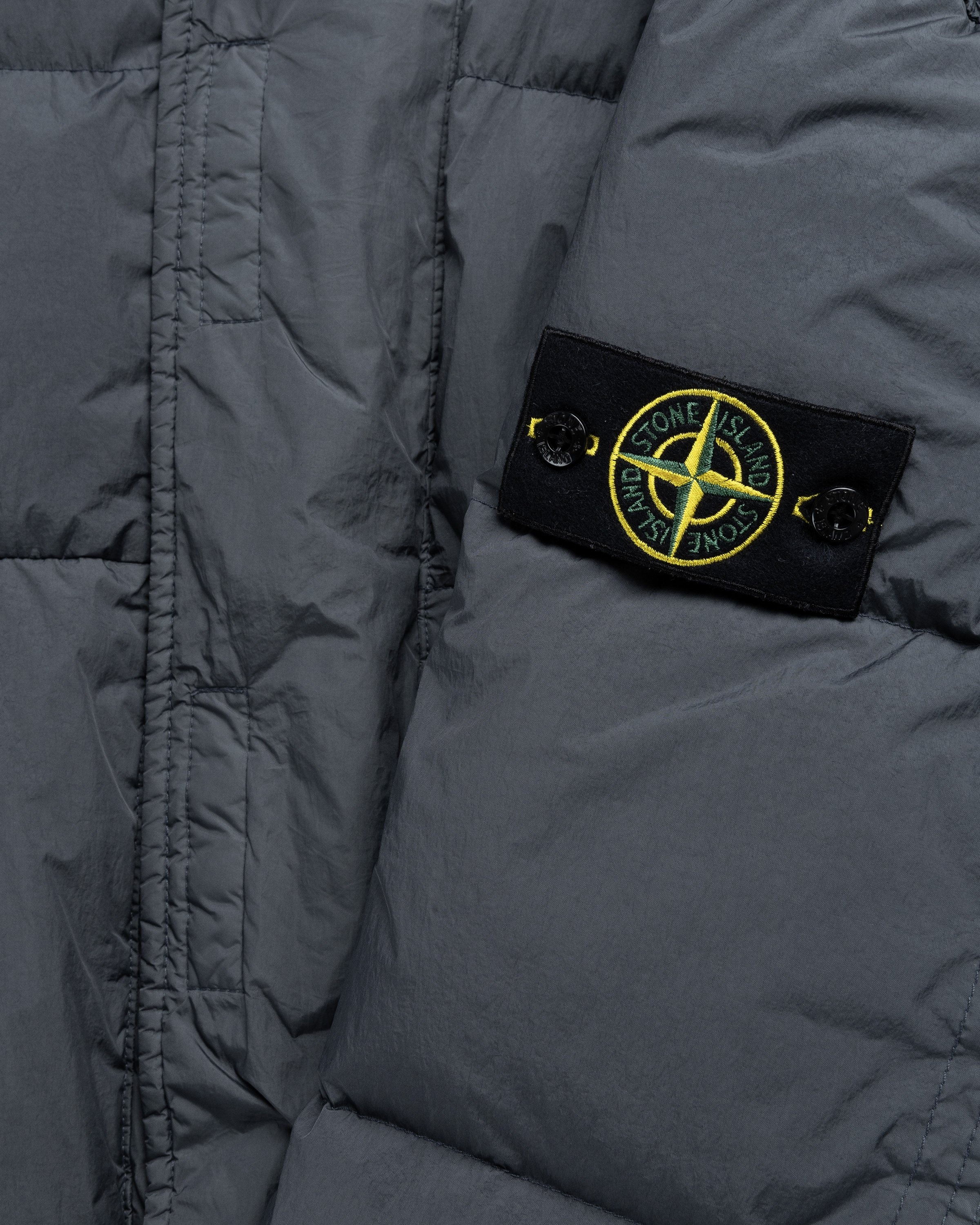 Stone Island – Garment-Dyed Long Jacket Lead Grey - Outerwear - Grey - Image 7