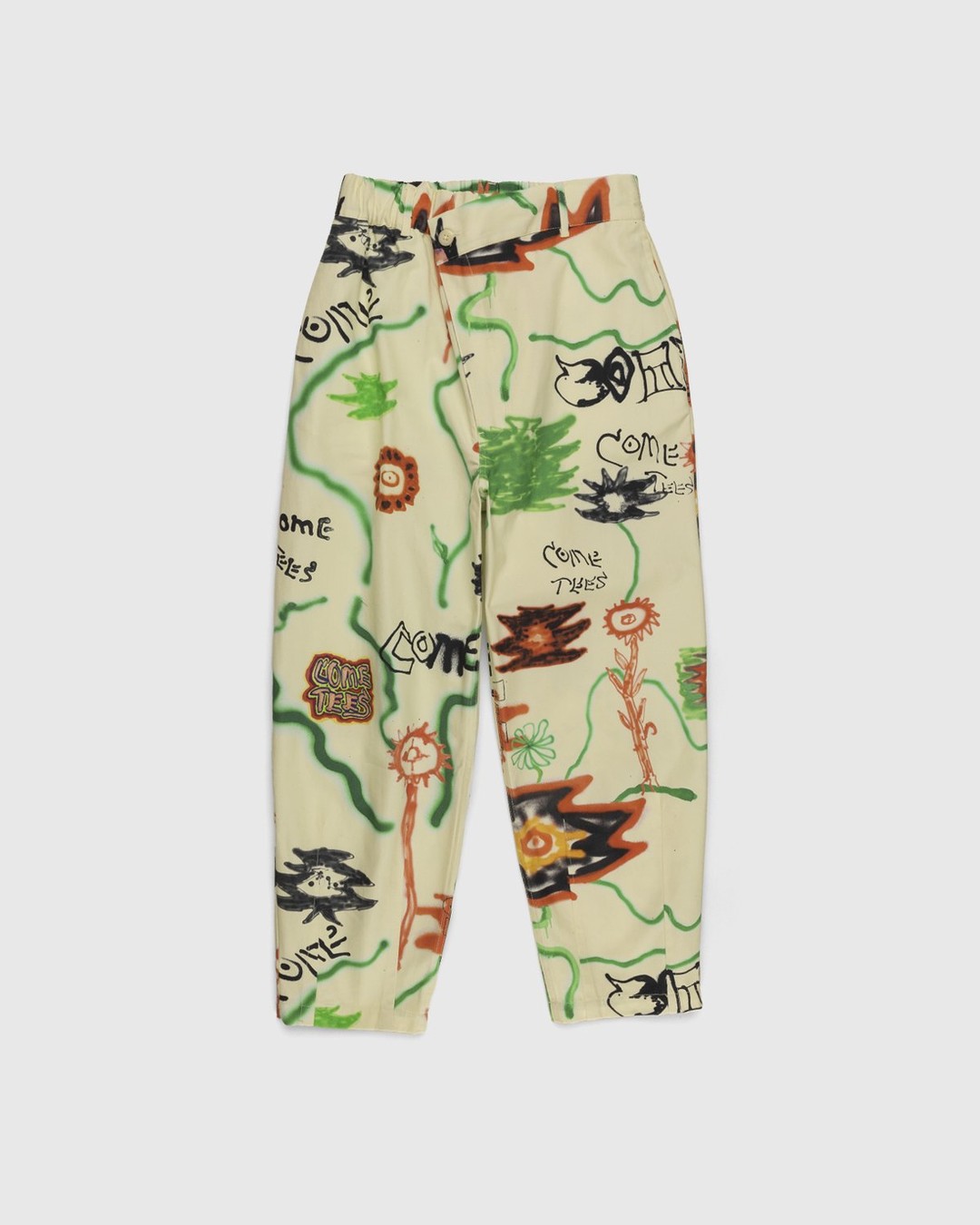 Converse x Come Tees – Floral Triangle Front Chino Bone - Pants - Multi - Image 1