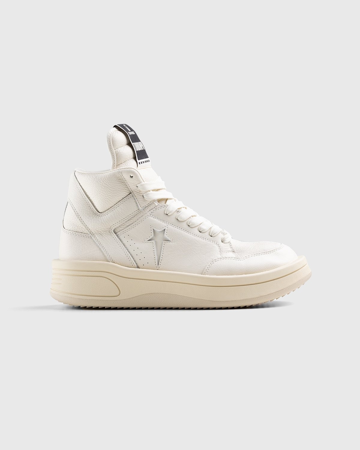 Converse x Rick Owens – TURBOWPN Egret/Egret/Cloud Cream - Sneakers - White - Image 1