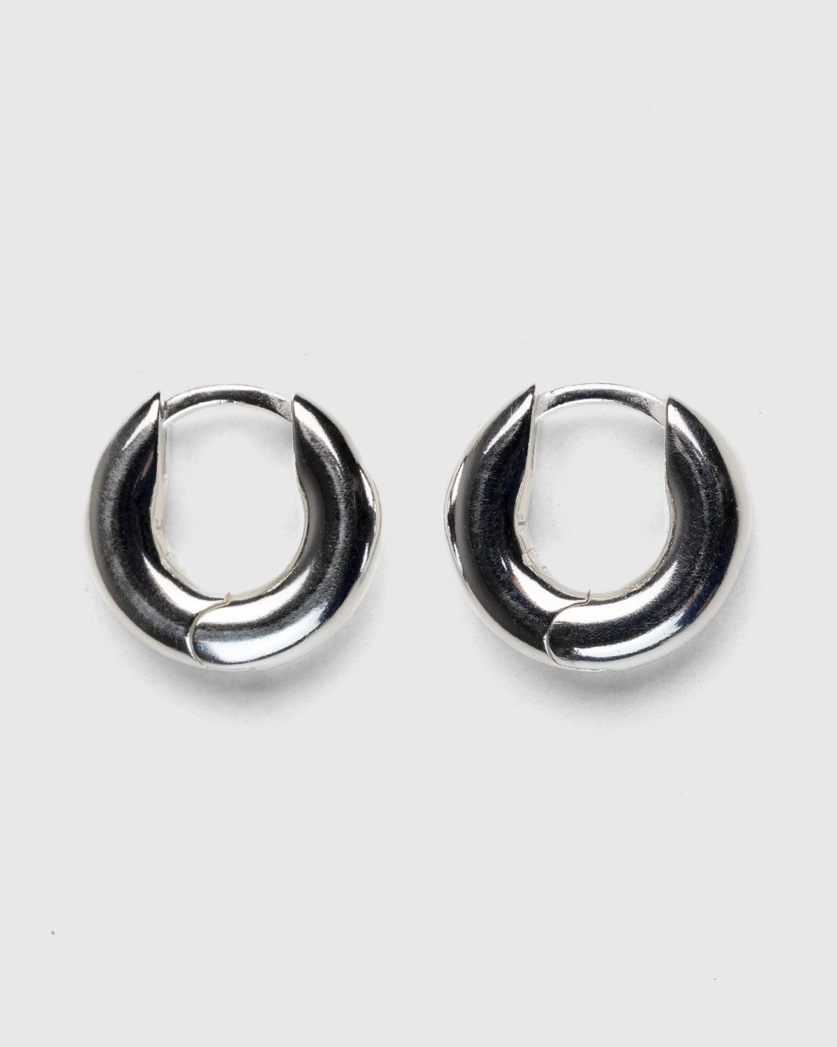 Hatton Labs – Round Hoop Earrings Silver - Earrings - Silver - Image 1